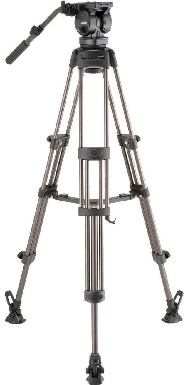 Main image of Libec LX10M 3-Section Aluminum Tripod with H65B Head and BR-6B Mid-Level Spreader