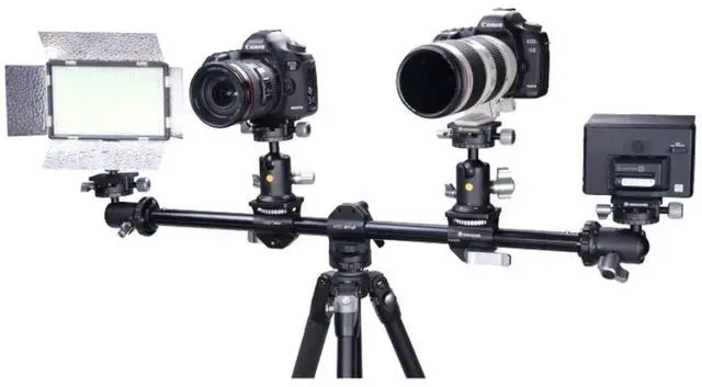 Alt view image 3 of 5 - Vanguard VEO MT-12 Multi-Mount & Horizontal Arm kit for 4 Cameras or Camera Accessories, Black