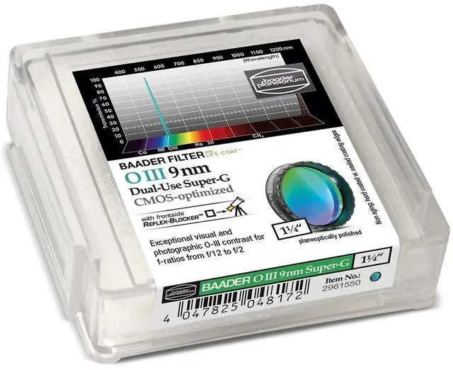 Main image of Baader Planetarium O-III 2" 9nm Super-G CMOS Filter