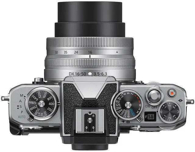 Alt view image 4 of 18 - Nikon Z fc DX-Format Mirrorless Camera Body w/NIKKOR Z DX 16-50mm f/3.5-6.3 VR - Silver
