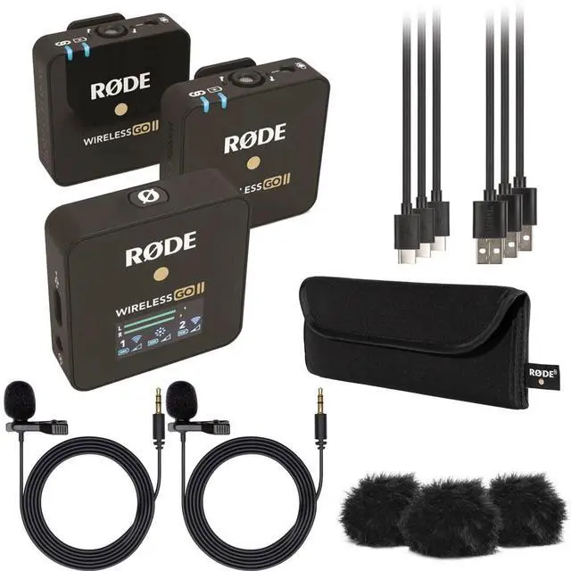 Main image of Rode Wireless GO II Compact Mic System w/2x Tx,w/Turnstile Audio TASL100 Lav Mic