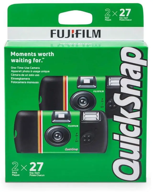 Alt view image 6 of 6 - Fujifilm QuickSnap Flash 400 One Time Use 35mm Camera with Flash, 27 Exposures, (5, 2-Packs)