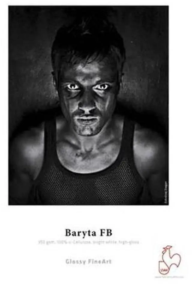Main image of Hahnemuhle Baryta FB, Bright White High Gloss Inkjet Paper, 350 gsm, 17x22", 25 Sheets