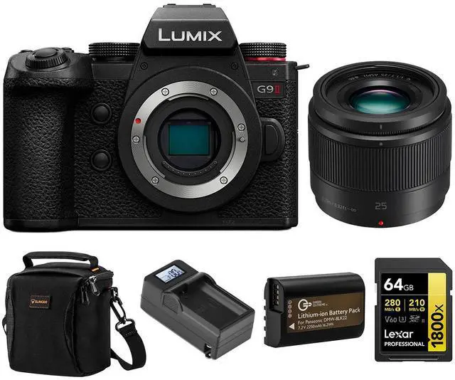 Panasonic LUMIX G9II Mirrorless Camera with 25mm Lens, with
