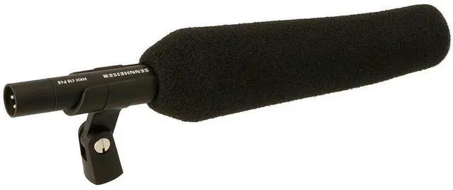 Alt view image 6 of 7 - Sennheiser Sennheiser MKH416-P48U3 Condenser  Super-Cardioid Shotgun Microphone With Zoom H4N PRO Digital      Recorder, Right Angle XLR Cable for Camera Mic    Kit