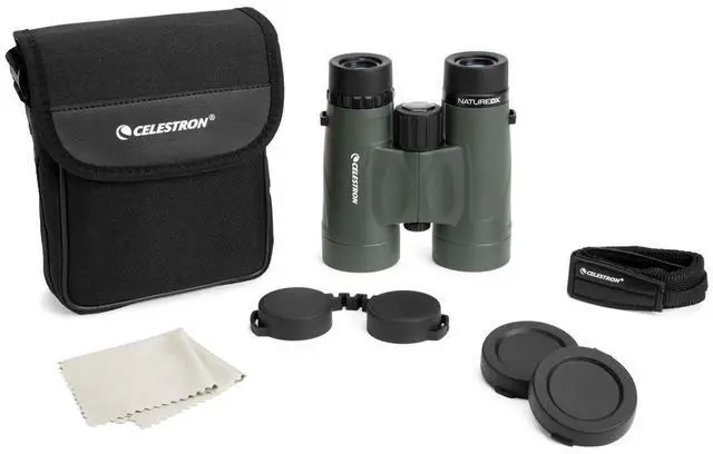 Alt view image 7 of 12 - Celestron 71332 Roof Prism Binocular w/ 8x Magnification & 42mm Objective Lens