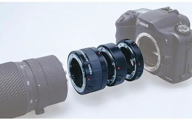 Alt view image 11 of 12 - Kenko Auto Extension Tube Set DG (12, 20 & 36mm Tubes) for Nikon