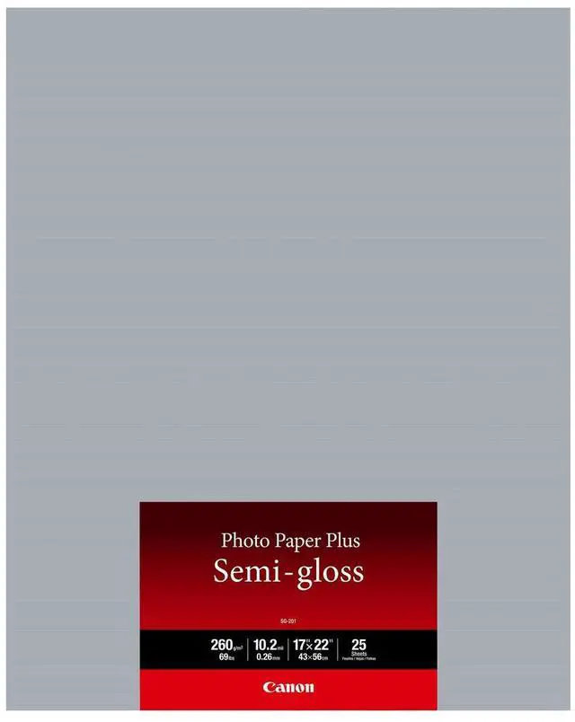 Main image of Canon SG-201 Semi-Gloss Photo Paper (17x22"), 25 Sheets #1686B076