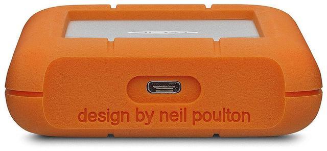 Alt view image 6 of 7 - LaCie Rugged USB-C 3.0 2TB External Hard Drive W/HD-1 Portable Hard Drive Case