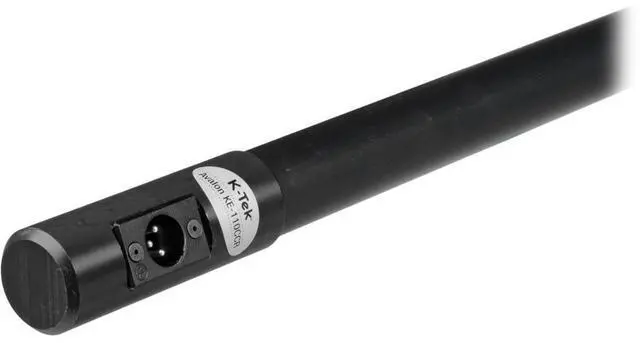 Alt view image 5 of 7 - K-Tek 2' 7" to 9' 2" 5-Section Aluminum Avalon Series Boom Pole with Coiled Cable, Right Angle Fem and Male XLR, Side Exit