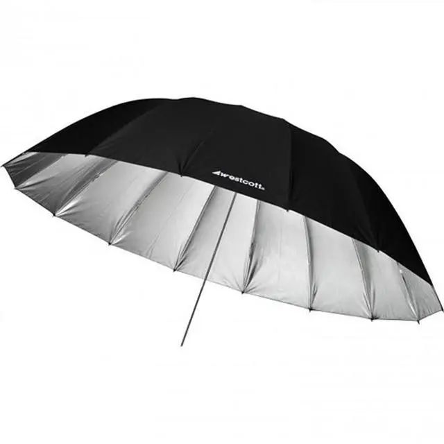 Alt view image 4 of 7 - Westcott 7 Feet Silver Parabolic Umbrella - Bundle With Flashpoint Streaklight Umbrella Reflector Kit