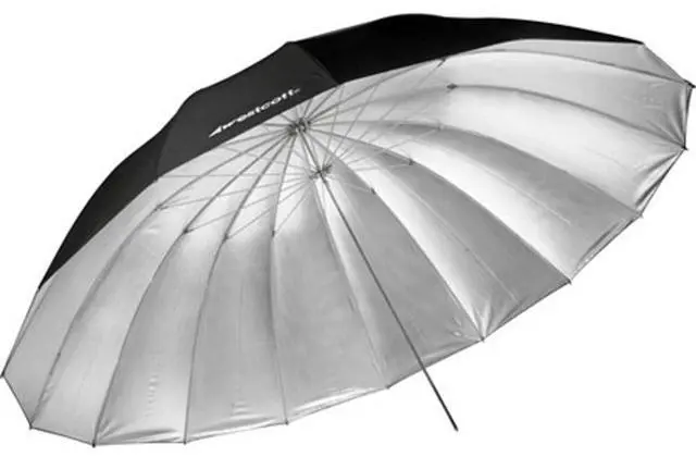 Alt view image 5 of 7 - Westcott 7 Feet Silver Parabolic Umbrella - Bundle With Flashpoint Streaklight Umbrella Reflector Kit
