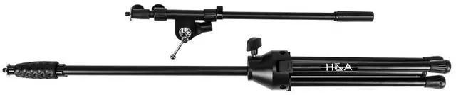 Alt view image 4 of 7 - H&A Tripod Microphone Stand with Telescoping Boom #HA-TMS-T