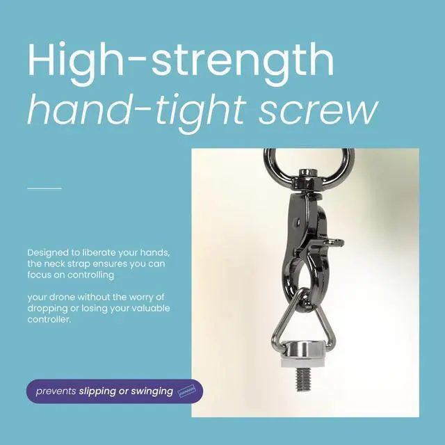 Alt view image 4 of 7 - Aries Lanyard Neck Strap for DJI RC2, RC and RC Pro Controller