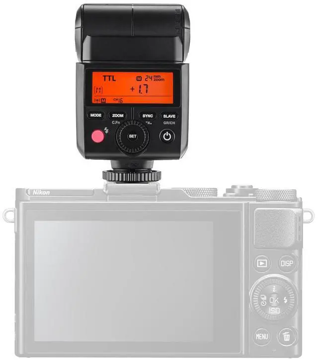 Alt view image 7 of 7 - Flashpoint Zoom-Mini TTL R2 Flash with Integrated R2 Radio Transceiver for Nikon Cameras