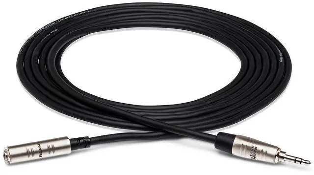 Main image of Hosa Technology 5' REAN 3.5mm TRS Male to 3.5mm TRS Female Pro Headphones Cable