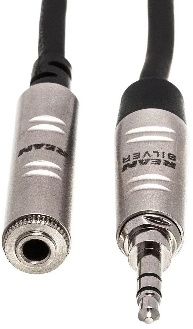 Alt view image 5 of 6 - Hosa Technology 5' REAN 3.5mm TRS Male to 3.5mm TRS Female Pro Headphones Cable