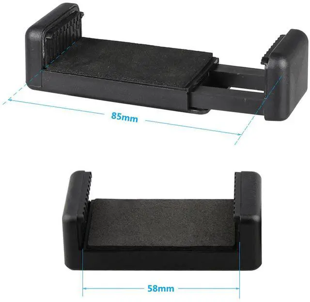 Alt view image 6 of 6 - CAMVATE Wooden Handle Grip w/ Adjustable Smartphone Clip & Mini Ball Head Mount