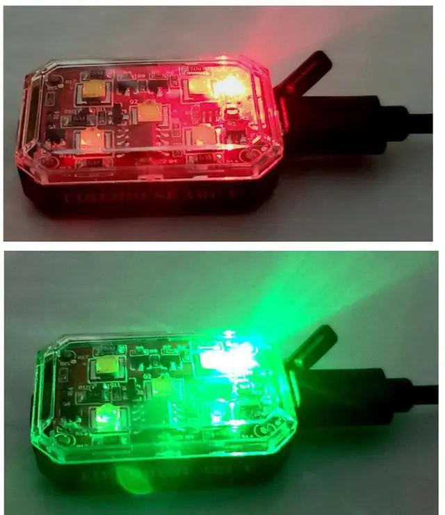 Alt view image 6 of 7 - Firehouse Technology ARC "V" Drone Strobe Anti-Collision Light, Red #FHARCVRED