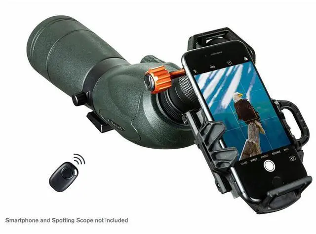 Alt view image 3 of 7 - Celestron NexGO 2-Axis Universal Smartphone Adapter Kit with Bluetooth Remote Shutter Controller