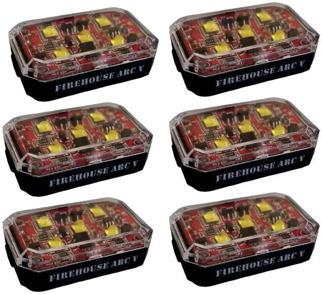 Main image of Firehouse Technology ARC "V" Drone Strobe Anti-Collision Light, 1000 Lumens, White, 6-Pack