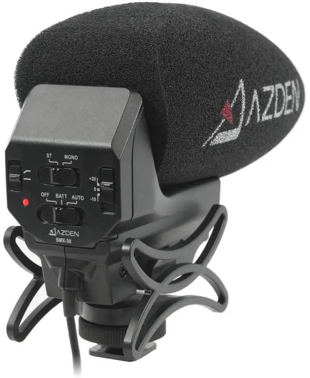 Alt view image 4 of 7 - Azden SMX-30 Stereo/Mono Switchable Video Microphone