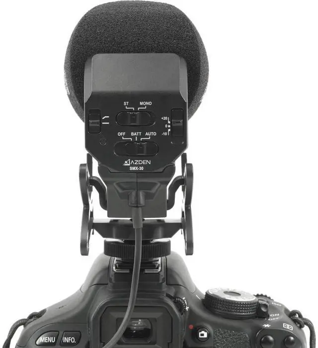 Alt view image 5 of 7 - Azden SMX-30 Stereo/Mono Switchable Video Microphone
