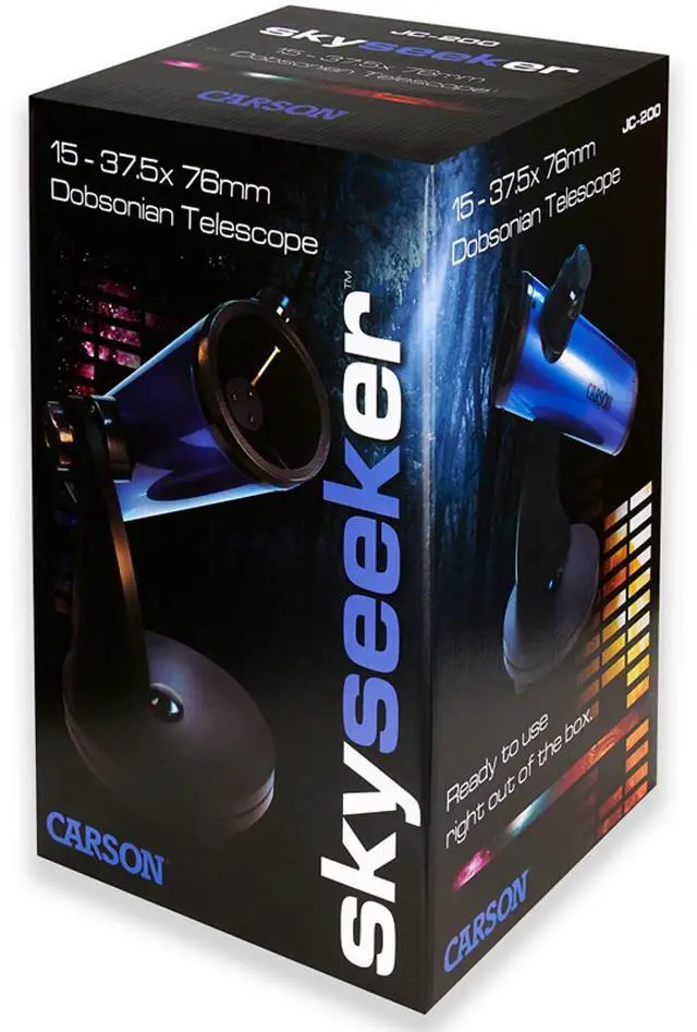 Alt view image 4 of 8 - CARSON JC-200 SkySeeker(TM) Telescope
