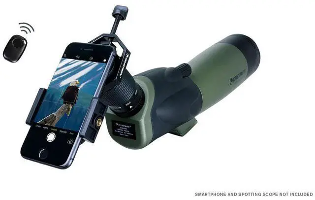 Alt view image 6 of 7 - Celestron 1.25" Smartphone Adapter DX Kit with Bluetooth Shutter Remote