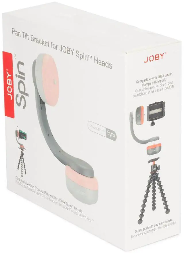 Alt view image 7 of 7 - JOBY Pan Tilt Bracket For Spin, Gray #JB01714