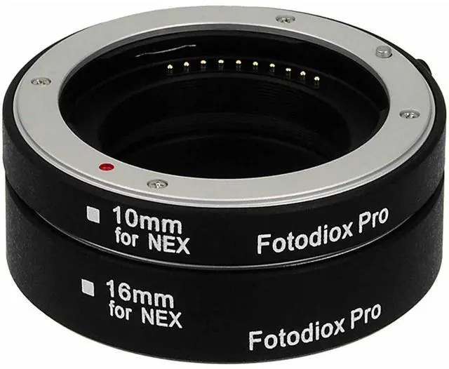 Main image of Fotodiox Auto Macro Extension Tube Kit for Sony E-Mount (NEX) Mirrorless Camera