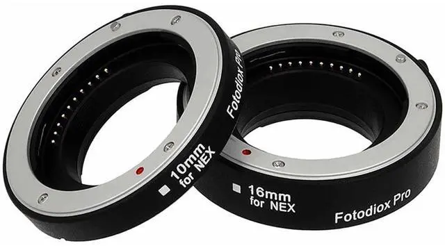 Alt view image 3 of 6 - Fotodiox Auto Macro Extension Tube Kit for Sony E-Mount (NEX) Mirrorless Camera