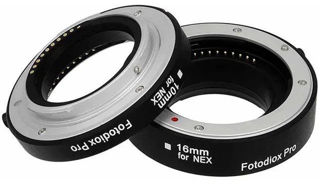 Alt view image 4 of 6 - Fotodiox Auto Macro Extension Tube Kit for Sony E-Mount (NEX) Mirrorless Camera