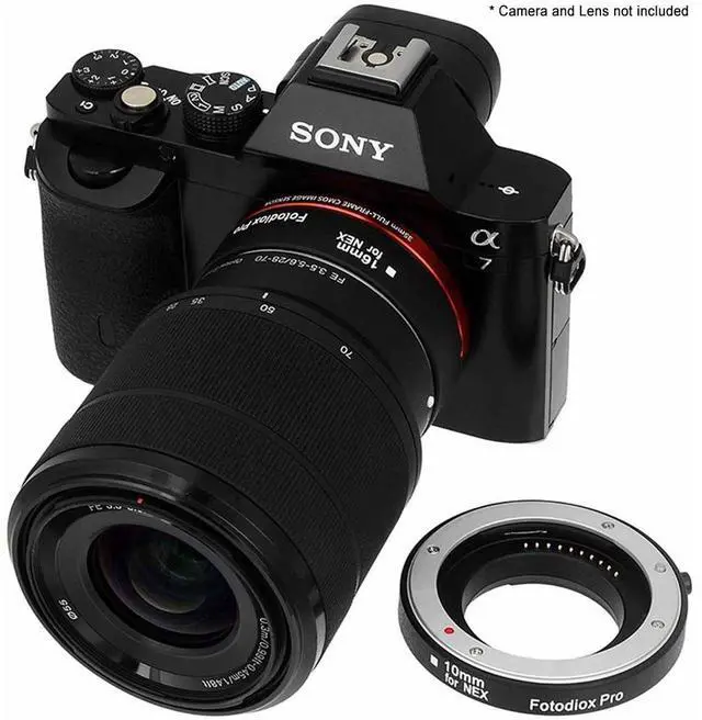 Alt view image 5 of 6 - Fotodiox Auto Macro Extension Tube Kit for Sony E-Mount (NEX) Mirrorless Camera