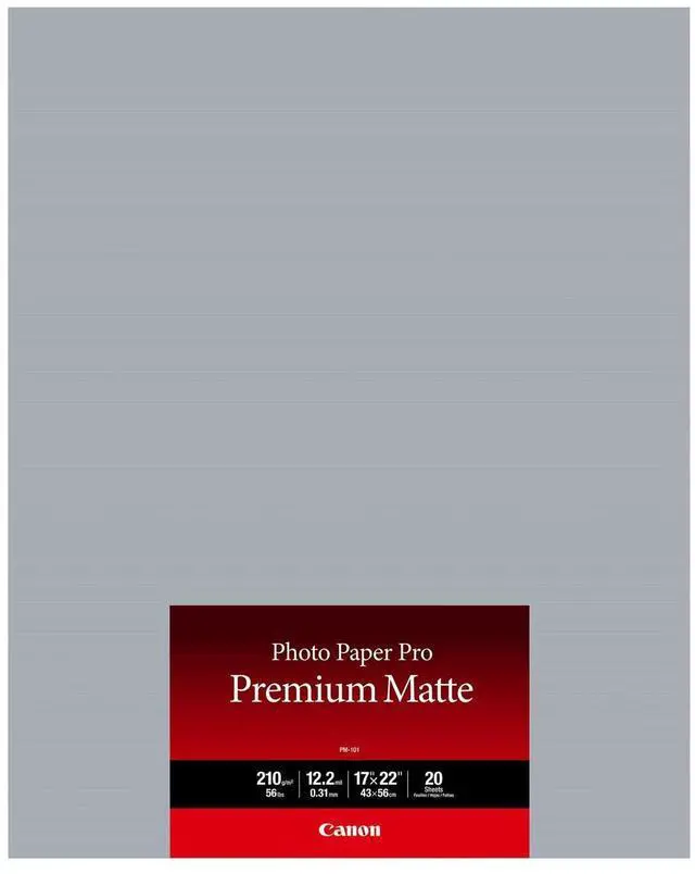 Main image of Canon PM-101 Matte Premium Photo Paper (17x22"), 20 Sheets #8657B016