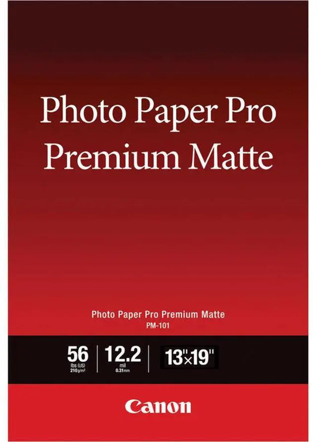 Alt view image 5 of 7 - Canon PM-101 Matte Premium Photo Paper (13x19"), 50 Sheets #8657B010
