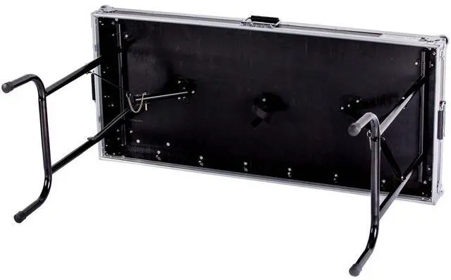 Alt view image 10 of 10 - Deejay LED Fly Drive Case Universal Fold Out DJ Table 48" x 21" x 30"