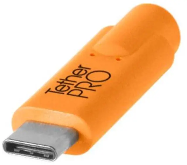 Alt view image 2 of 2 - Tether Tools TetherPro USB-C to USB-C Cable, 10', Orange
