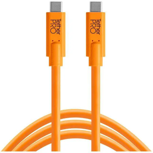 Main image of Tether Tools TetherPro USB-C to USB-C Cable, 10', Orange