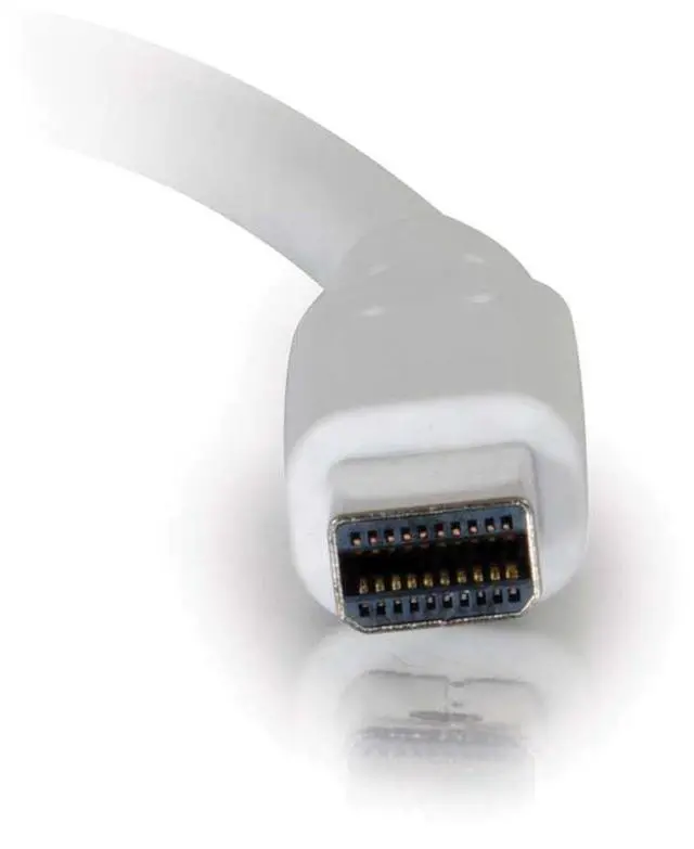 Alt view image 10 of 10 - C2G 54414 Mini DisplayPort Extension Cable M/F - Digital Audio Video, White (6 Feet, 1.82 Meters)