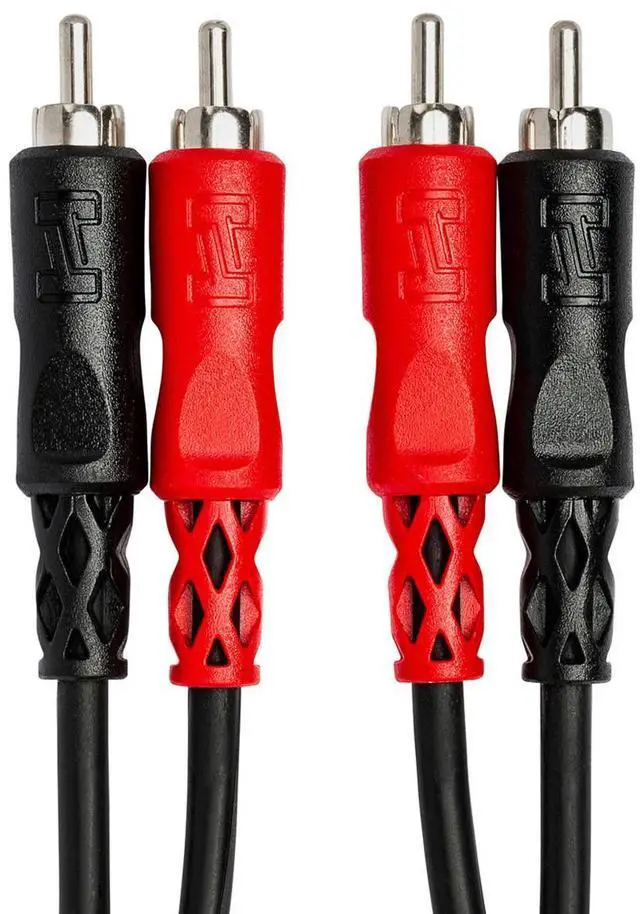 Alt view image 14 of 15 - Hosa CRA-202 Standard Nickel-Plated Dual RCA Male to RCA Male Connectors