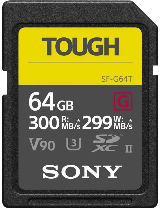 Alt view image 17 of 20 - Sony 64GB UHS-II TOUGH SD CARD R300 W299