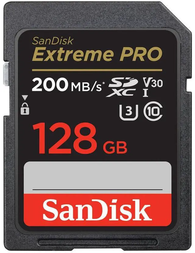 Alt view image 12 of 12 - SanDisk Extreme PRO 128 GB Class 3/UHS-I U3 V30 SDXC SDSDXXD128GANCIN