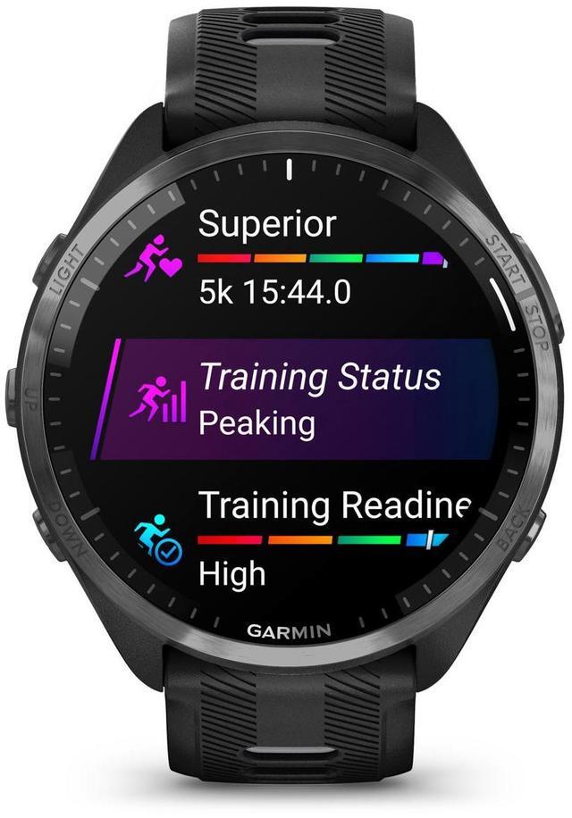 Alt view image 14 of 19 - Garmin Forerunner 965 Running Watch - Carbon Gray