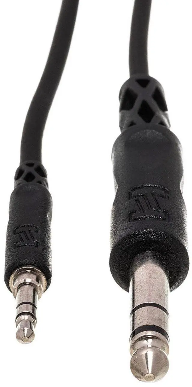 Alt view image 6 of 6 - Hosa Technology 2x Stereo Mini Male to Stereo 1/4" Male Cable, 10' #CMS-110 2