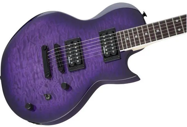 Alt view image 10 of 10 - Jackson JS Series Monarkh SC JS22Q Electric Guitar Transparent Purple Burst