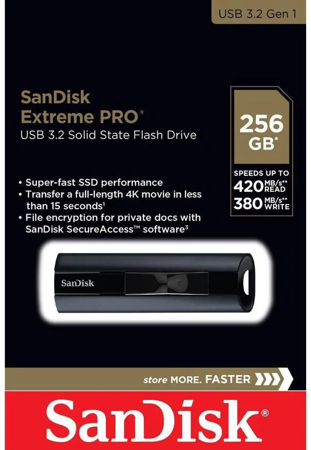 Alt view image 20 of 20 - Sandisk - Extreme Pro 256gb Usb 3.1 Flash Drive
