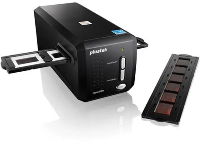 Alt view image 3 of 4 - Plustek OpticFilm 8200i AI - 35mm Film & Slide Scanner, with IT 8 Calibration Target / SilverFast Ai Studio 8, 7200 dpi & 48-bit Output, Integrated Infrared Dust/Scratch Removal, For Mac and PC