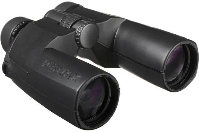 Alt view image 6 of 6 - Pentax 12x50 SP Series WP Porro Prism Binocular, 5.0 Degree Angle of View, Black, Bundle with Telescoping Stool/Chair, Harness, Cleaning Cloth