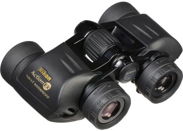 Alt view image 6 of 7 - Nikon Action Extreme 7x35mm Porro Prism Matte Black Waterproof Binoculars